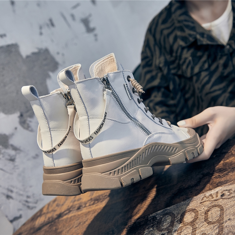 Women's Sneakers Boots 2024 New Casual Women's Ankle Boots Round Toe Non-slip Flat Women's Booties