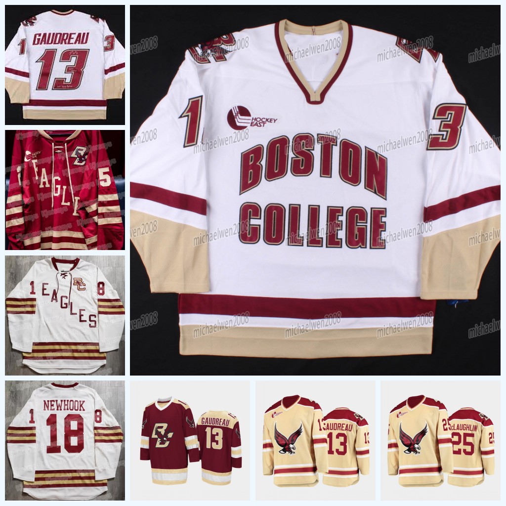 13 Johnny Gaudreau Boston College Eagles Hockey Jersey Henry Wilder Eric Dop Marc McLaughlin Patrick Giles Patrick Eaves Cam Atkinson Jack McBain Brian Boyle