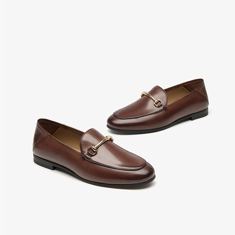 BEAUTODAY Dress Shoes Women Loafers Cow Leather Sheepskin Rubber Formal Business Suit Ladies 2024 Spring Autumn Handmade 27171