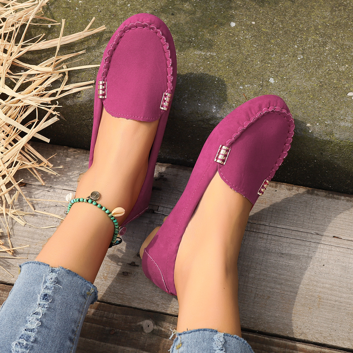 2024 Spring Autumn Slip-on Loafers: Stylish, Comfy & Non-Slip Flats for Women 4 cdf9d