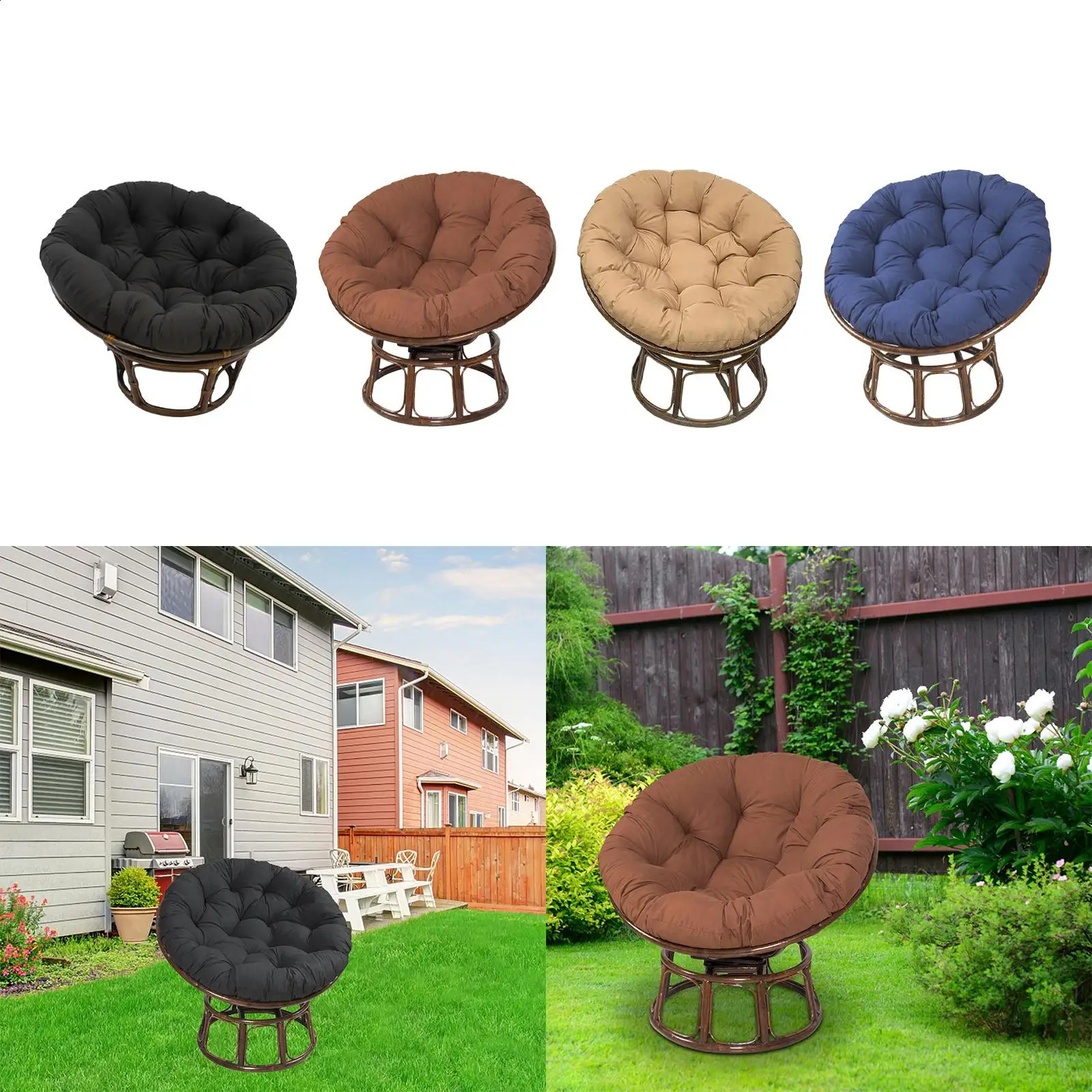 Seat Cushion Hammock Chair Cushion Multipurpose Replacement Patio Chair Mat 240830