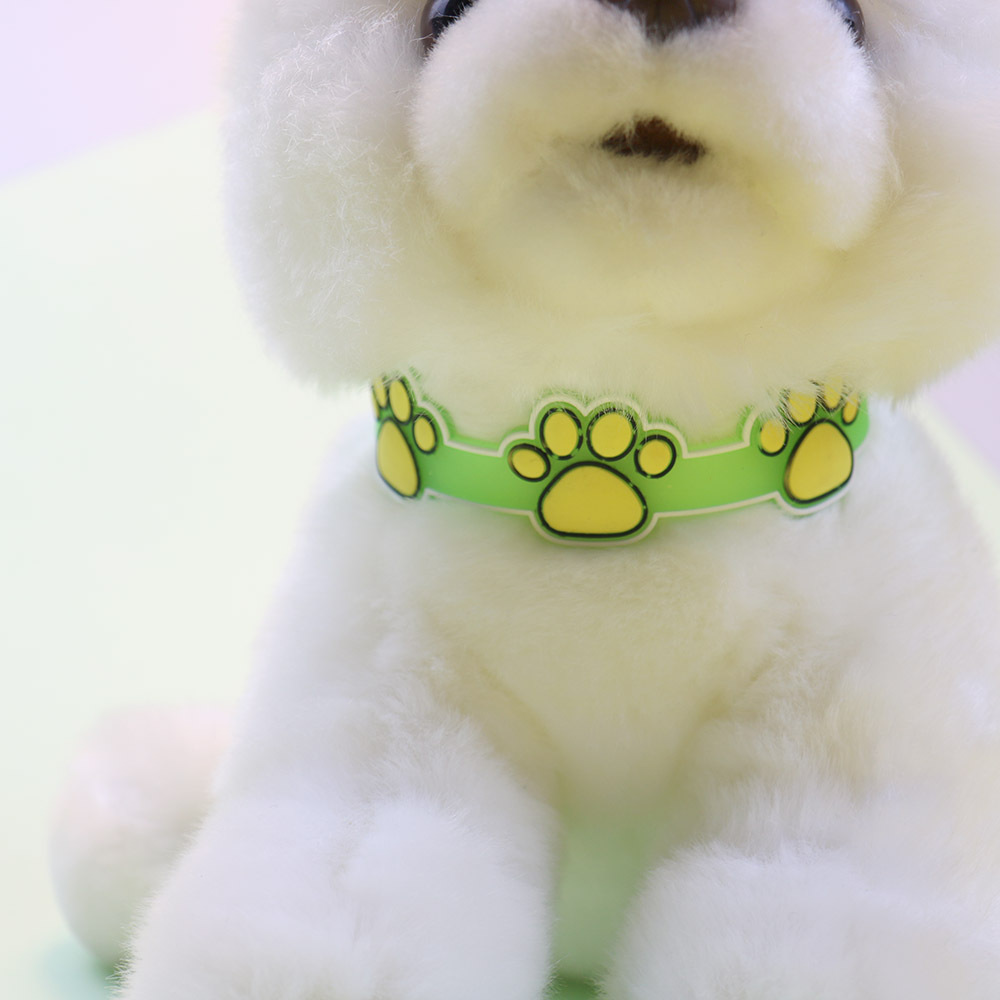 Cat Dog Collar with Bell Big Feet Puppy Collar Adjustable Pet Safety Collar Pet Grooming Accessories for Small Dogs Cats Kitten