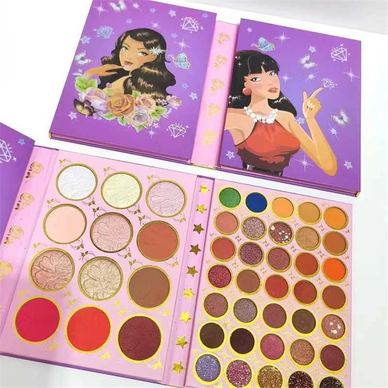 117 Colors 4 Pages Beauty Girl Matte Eyeshadow Palette Book Shimmer Highlight Blush Pigment Professional Makeup For Face Eyes W240830