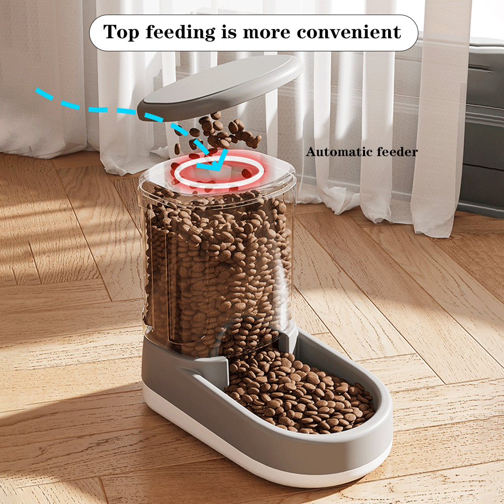 Automatic Cat Dog Feeder Water Dispenser Large Capacity Cat Food Water Dispenser, Pet Food Containers Pet Food Bowl