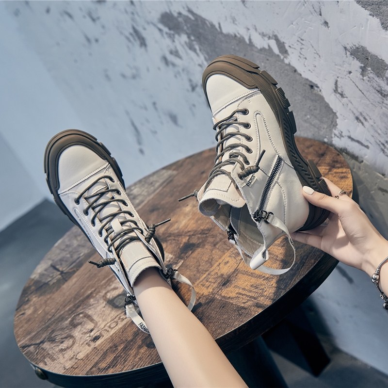 Women's Sneakers Boots 2024 New Casual Women's Ankle Boots Round Toe Non-slip Flat Women's Booties