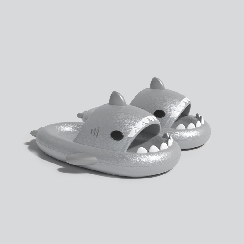 Summer Beach Shark Slippers Men Shark Slides Men Bathroom Flip Flops Adult Home Anti-skid Couple Childrens Funny Flat Sandals z250708U6SA