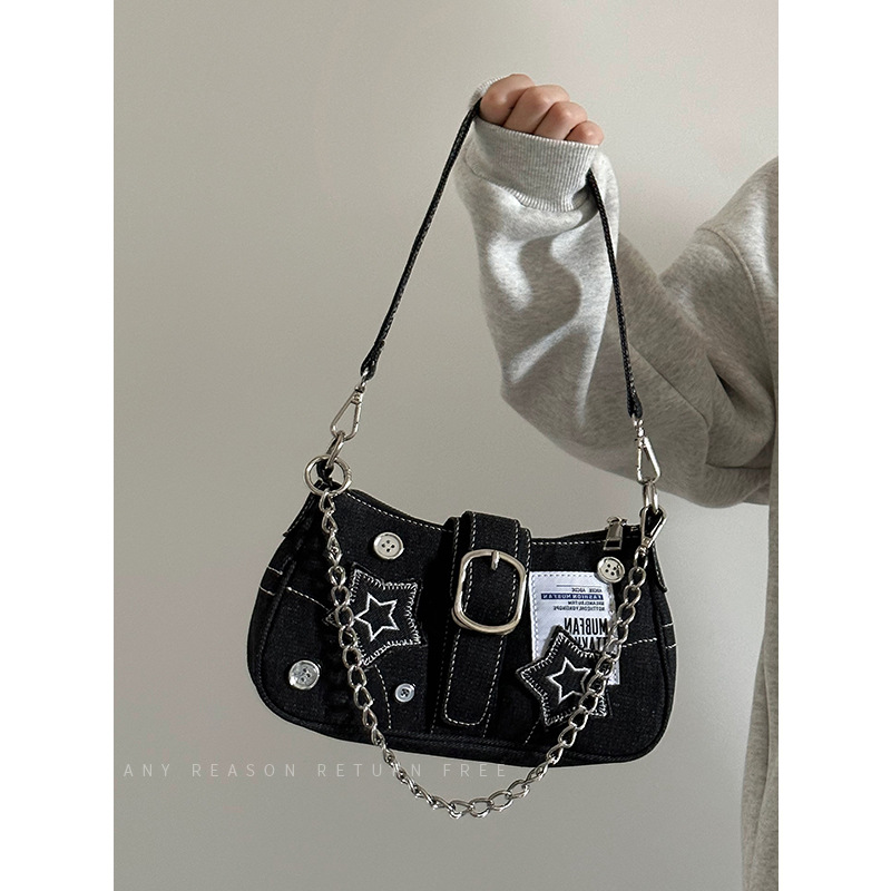 Women Bag Print Star Armpit Bag Shoulder Bag Fashion Design Sense Trend Bag Free shipping