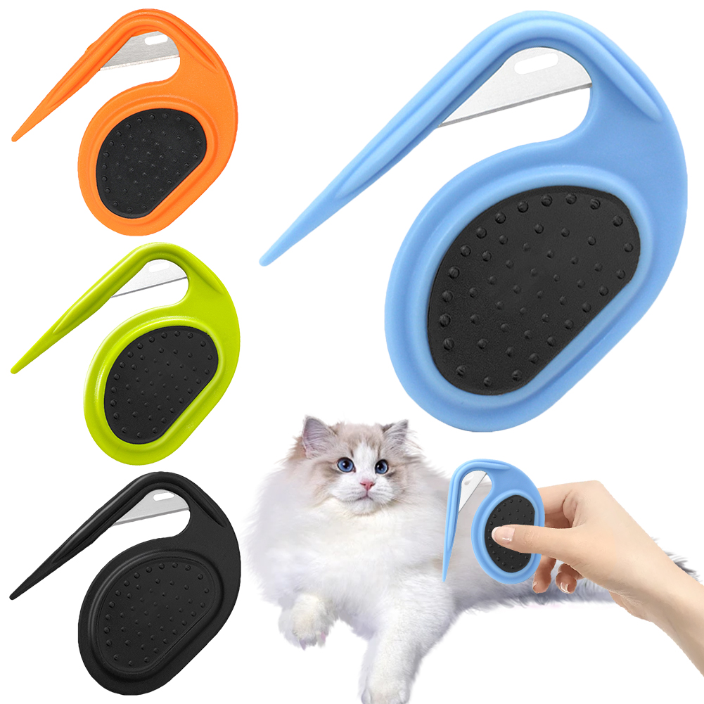 Knotting Comb Dog Shedding Brush Hair Removal Tool Puppy Kitten Brush Blade Comb for Removing Tangled and Grooming Knotted Hair