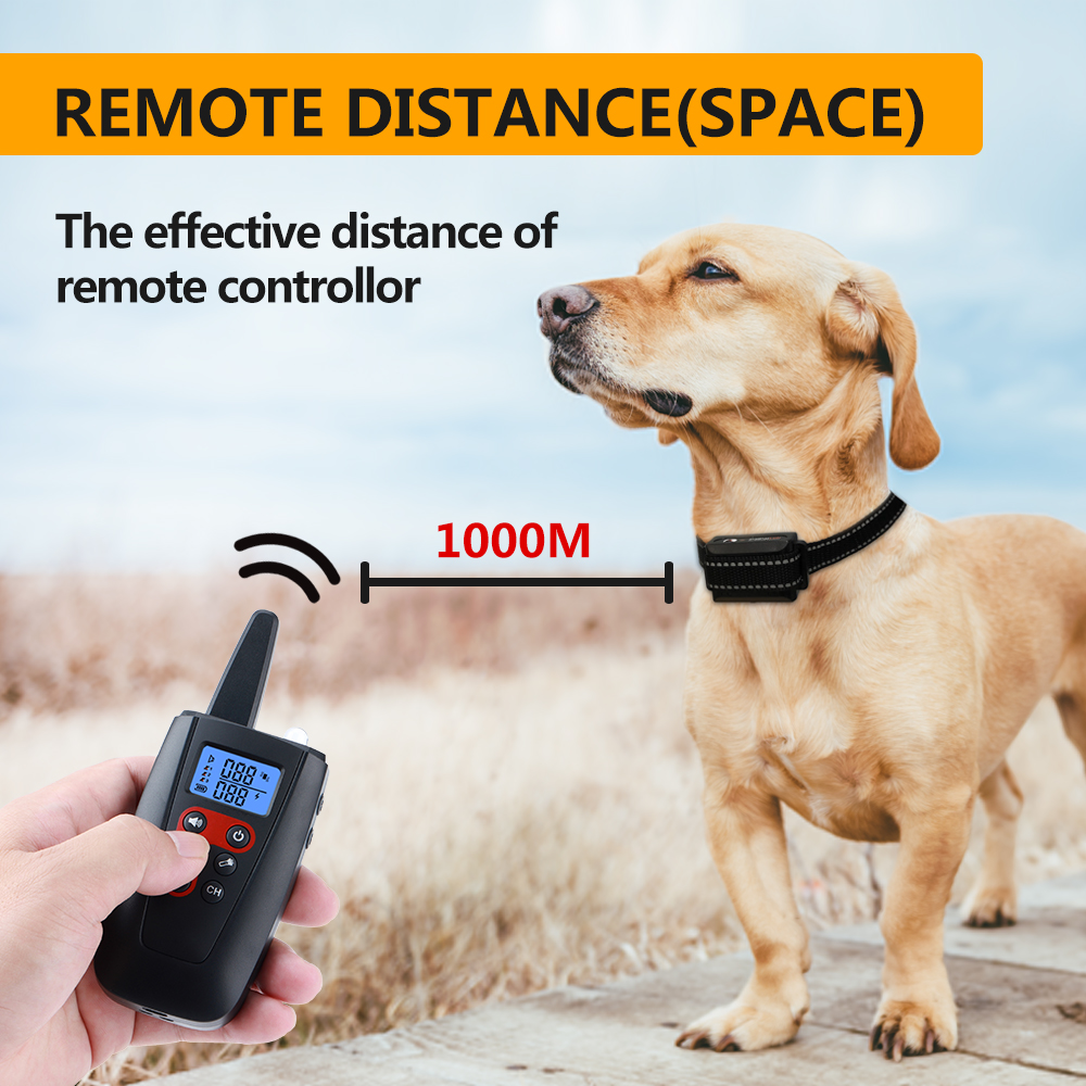 3300ft Pet Dog Training Collar IP67 Waterproof Rechargeable Long Standby Pet Training Collar Beep Vibration Shock Trainer PD526