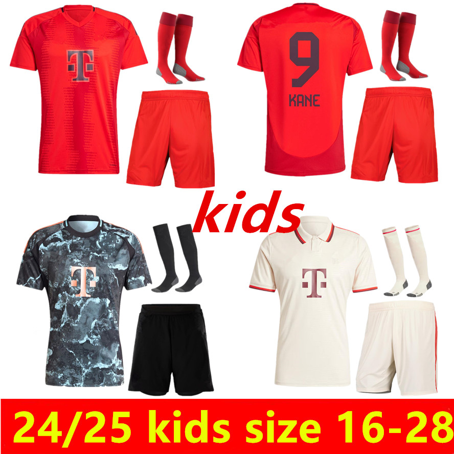 kids 2024 2025 football kits Tracksuits MINJAE GNABRY DAVIES Kane Soccer Jersey 24/25 Coman KIMMICH SANE Kid footbal kit