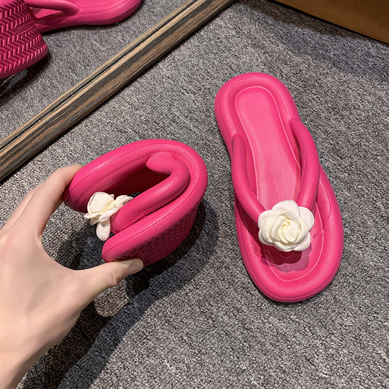 2024 Soft Pearl Flip ps Women's Summer Sandals Non-Slip Beach Slides