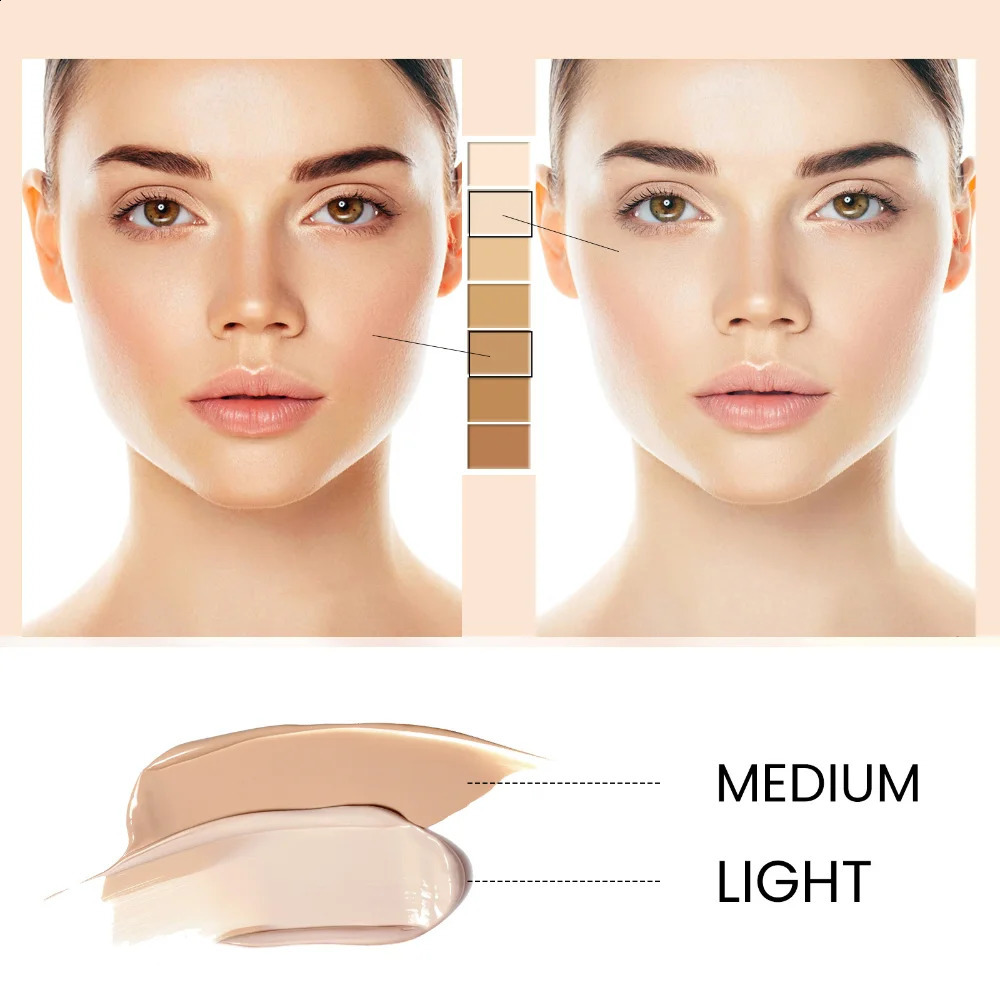 30ML CC natural concealer liquid foundation waterproof durable isolation BB cream bright oil control foundation makeup 240829