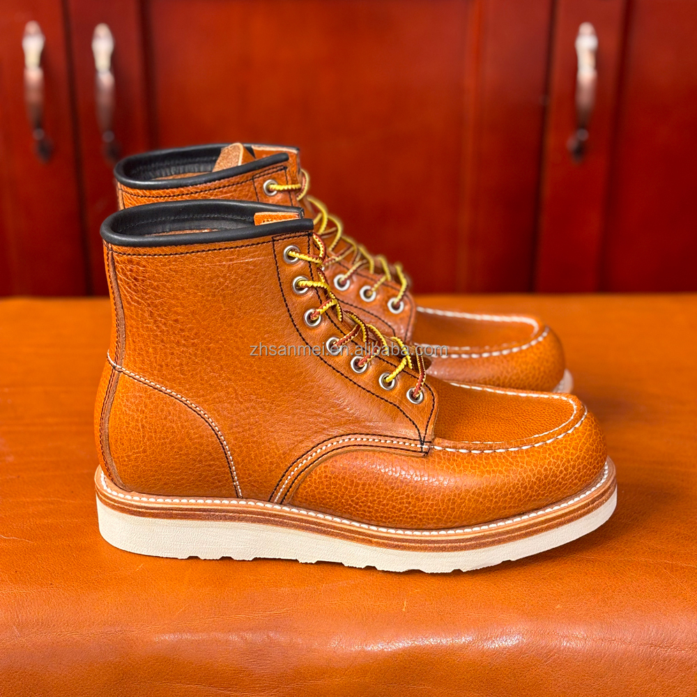 Bison Leather Goodyear Boots - Premium Men's Spring Martin Boots, Genuine 875 Thickness