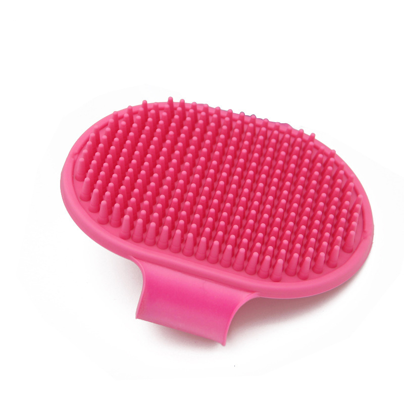 Soft Rubber Dog Brush Comb Cat Bath Brush Rubber Glove Hair Fur Grooming Massage Brush For Dog Cats 12.3*9.7cm