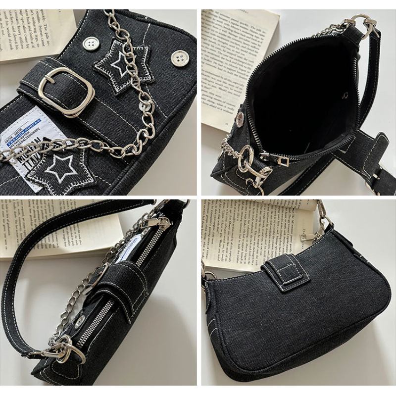 Women Bag Print Star Armpit Bag Shoulder Bag Fashion Design Sense Trend Bag Free shipping