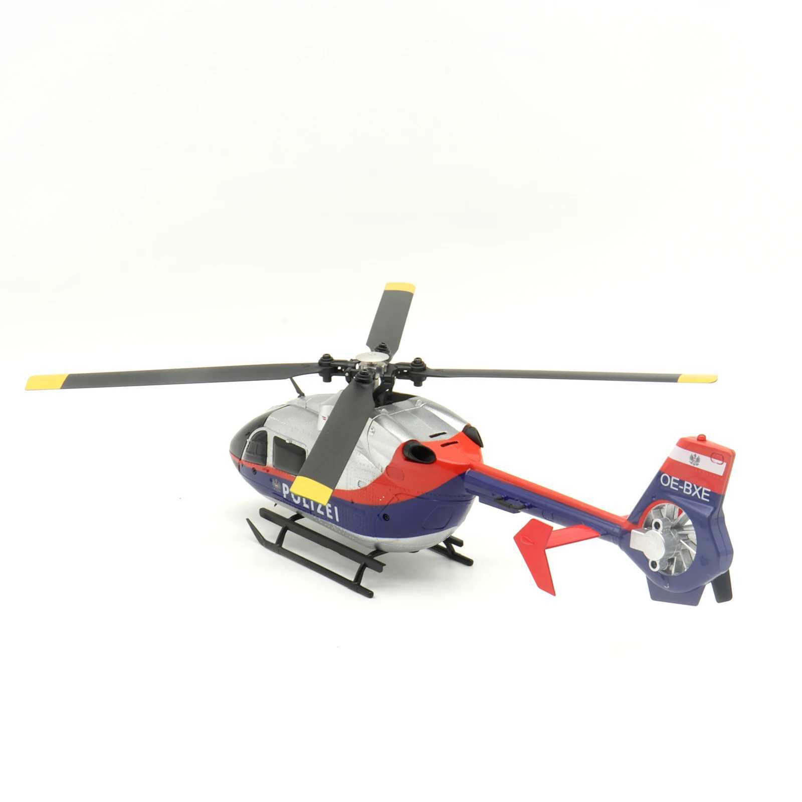 ERA C187S Police Uniform EC135 Scale Gyroscope Stable Barrier Free 4ch RC Helicopter Remote Control Mirco Heli Hobby Model W240830 Free shipping