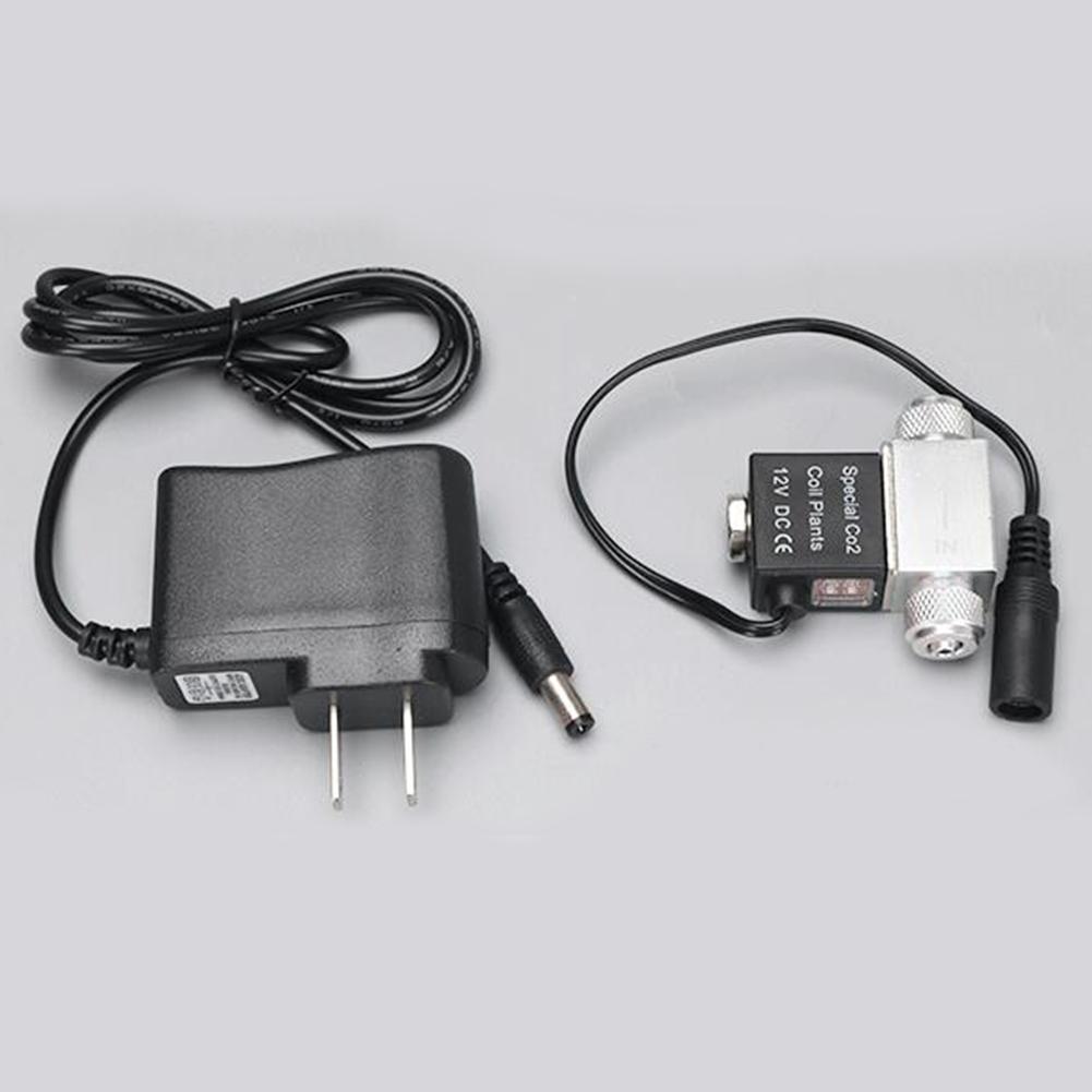 Aquarium Co2 Solenoid Valve Regulator Waterproof Low Temperature Fish Tank Electric Magnetic Valve