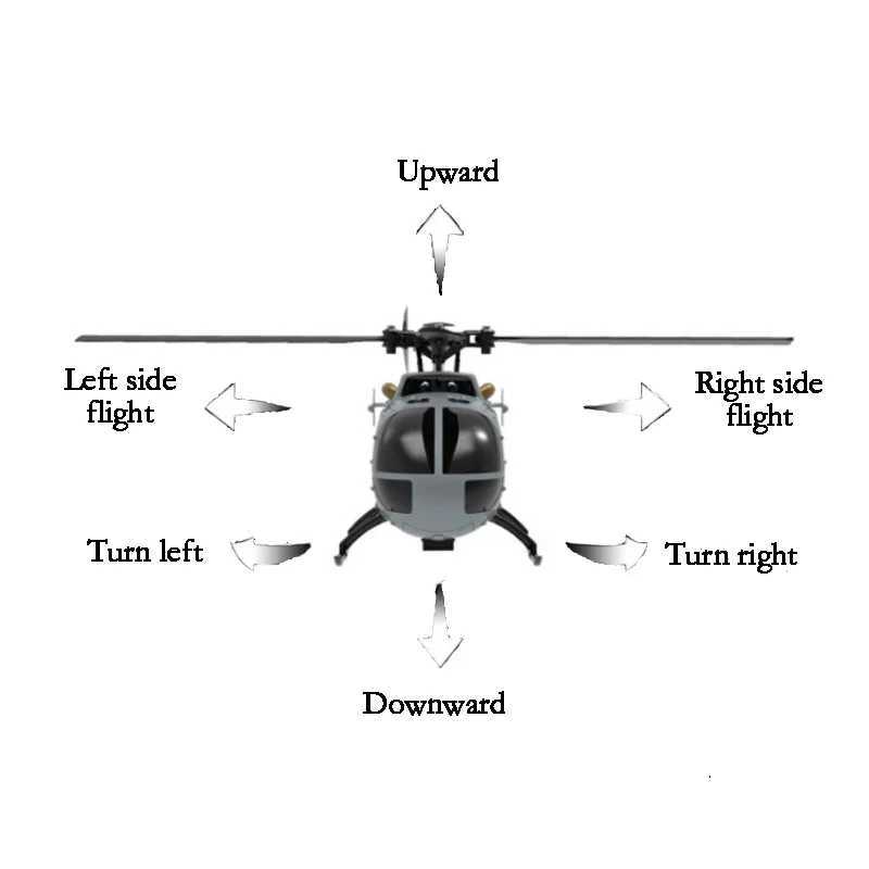 C186 PRO RC helicopter 2.4G 4 Ch 4 propeller 6-axis electronic gyroscope for stable remote control of RC childrens toys W240830
