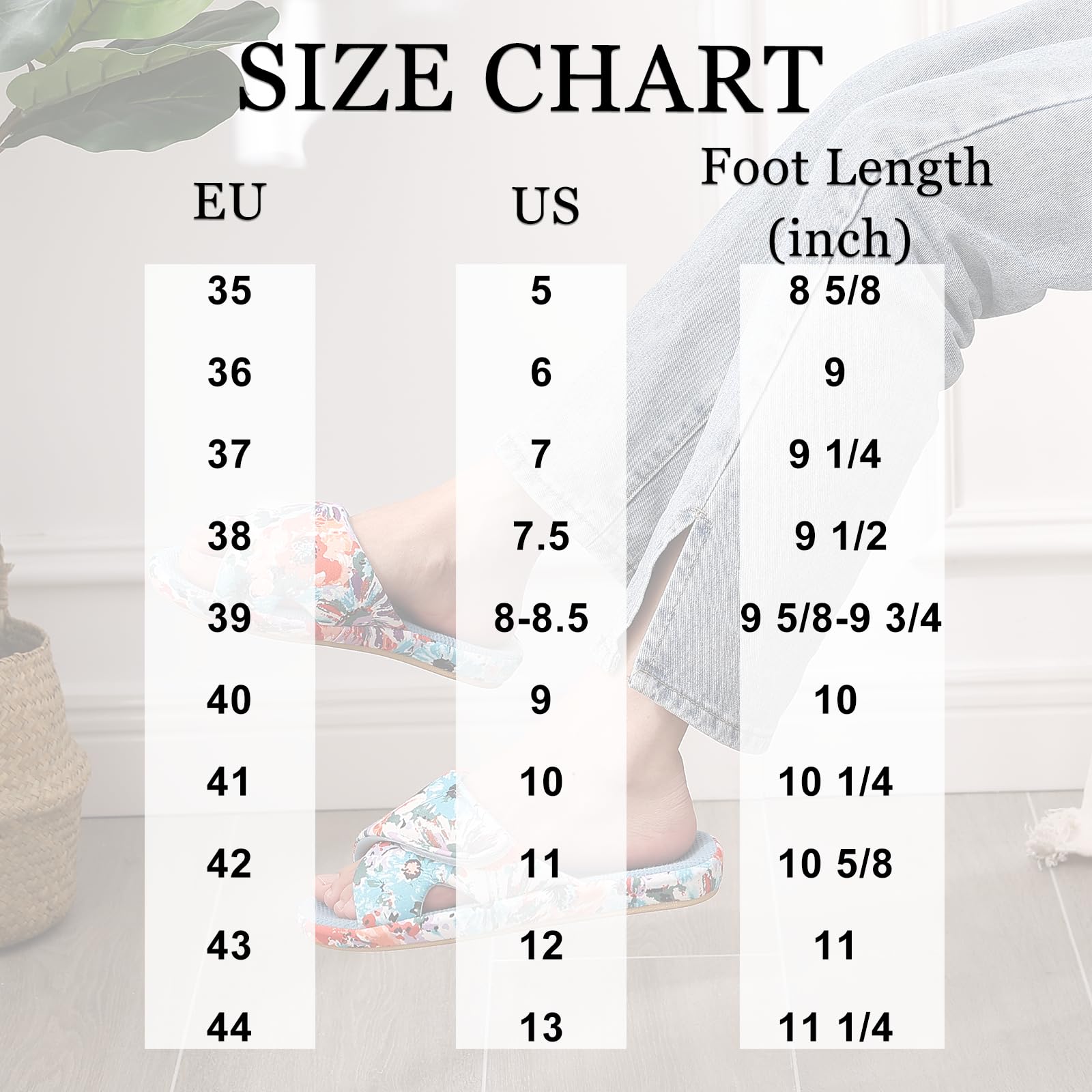 Four Seasons Comwarm Slippers New For Women Open Toe Anti-Slip Home Shoes Adjustable Cozy Slides Printed Sandals With Arch Support e7da