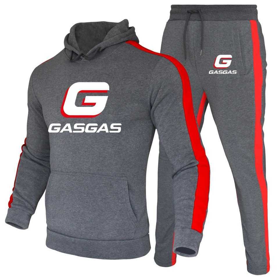 Men's Tracksuits Mens 2-piece track suit colored block sportswear striped casual winter long slip warm and humid willow breathable sportswear Y24