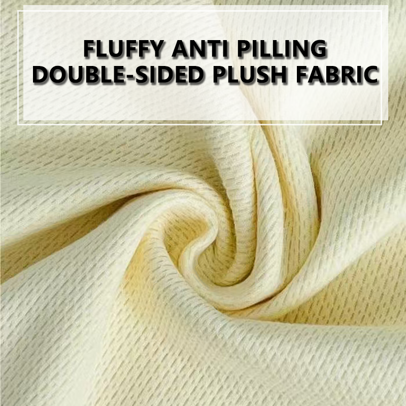 Fluffy Pilling-Resistant Double-Faced Soft Fleece Sleepwear Fabric Soft Comfortable New Product