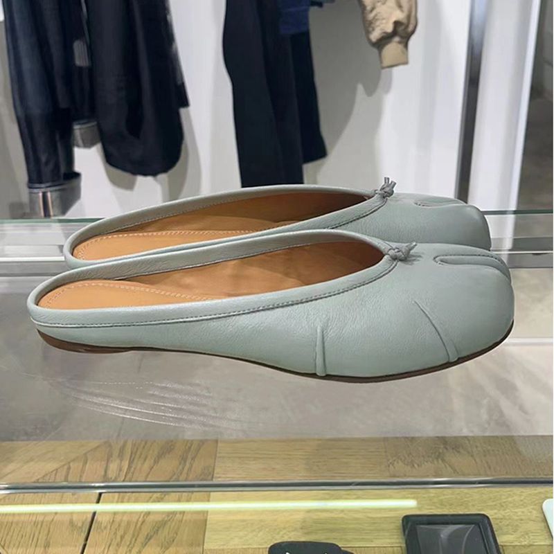 Split Women Slippers Tabi Ninja Flats Round Toe Ladies Shallow Lazy Slip On Boat Sgback Mules Shoes Soft Loafers a3fc