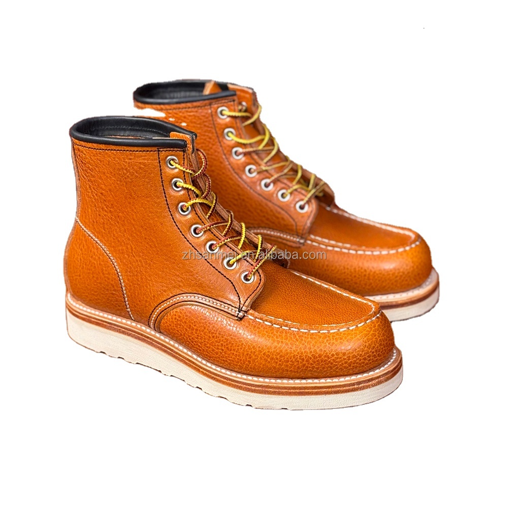 Bison Leather Goodyear Boots - Premium Men's Spring Martin Boots, Genuine 875 Thickness