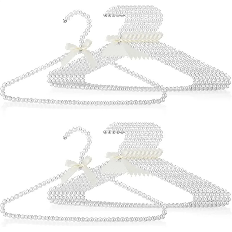20 pearl hangers bead with ribbon bows metal elegance womens standard 240830