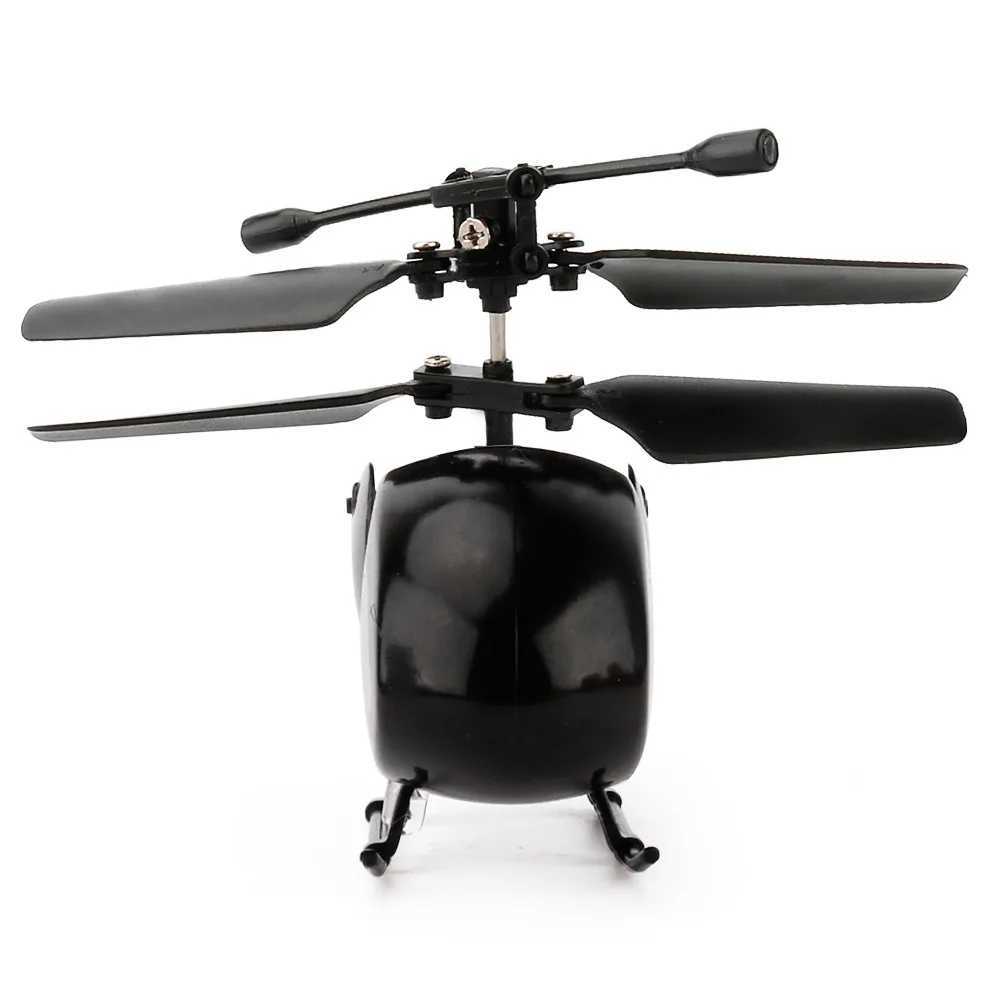2.4G Mini RC Helicopter Black Mini Drone Pocket RC Four Helicopter Infrared Professional Small Drone Childrens Gift Toy W240830