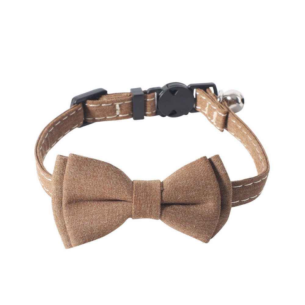 Cat Collars,Breakaway Pet Collar with Bell & Bow Decoration Adjustable Kitten Puppy Collar for Outdoor Indoor Kitten Accessories