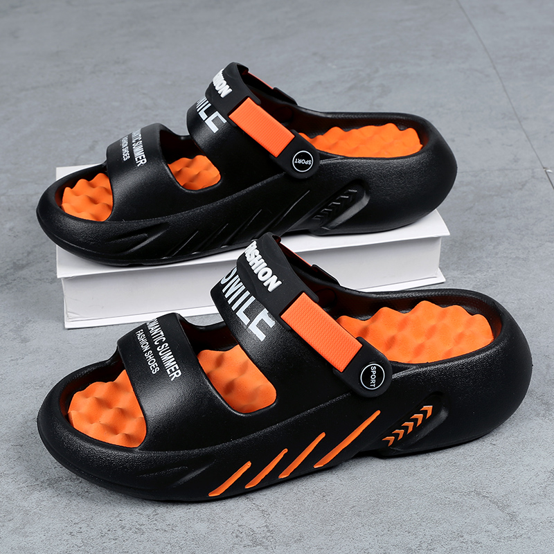 Breathable Men's Massage Slippers Summer Dual-Purpose EVA Sandals Lightweight 2024 Shoes | Plus Size 39-48