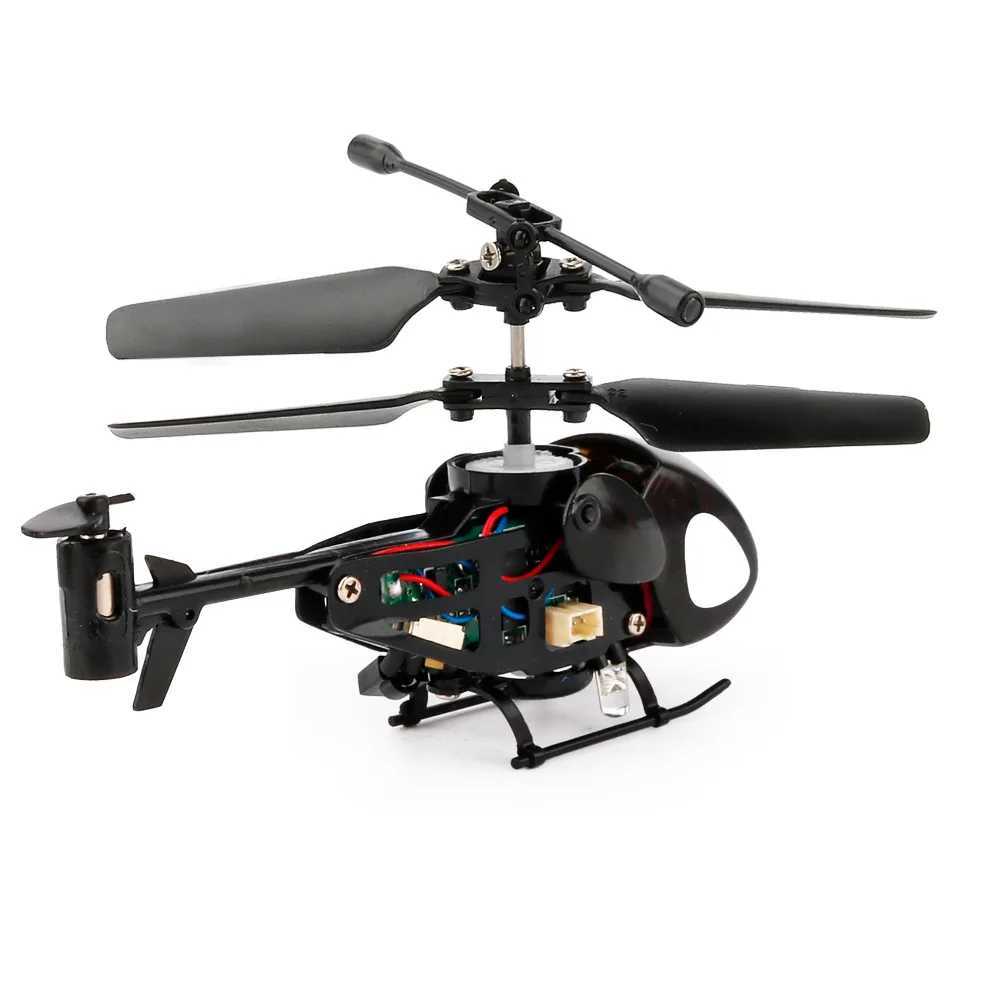 2.4G Mini RC Helicopter Black Mini Drone Pocket RC Four Helicopter Infrared Professional Small Drone Childrens Gift Toy W240830