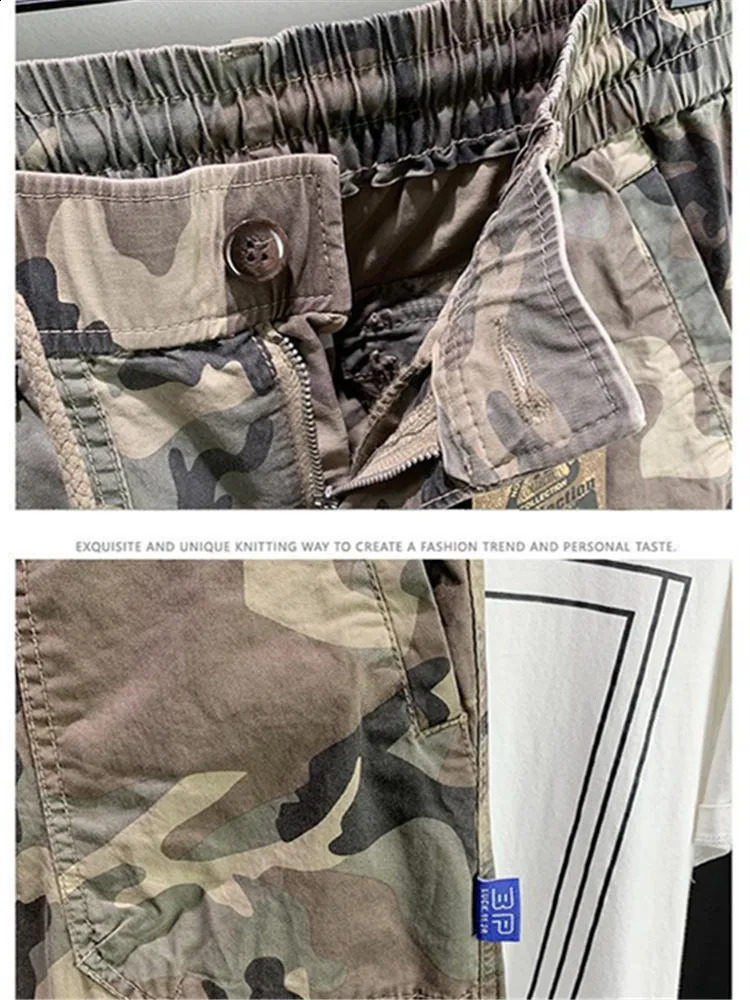 Cargo Pants Mens Summer Cotton Trousers Men Sweatpants Stretch Casual Streetwear Male Thin Motion Encil Pant Pantalones Hombre