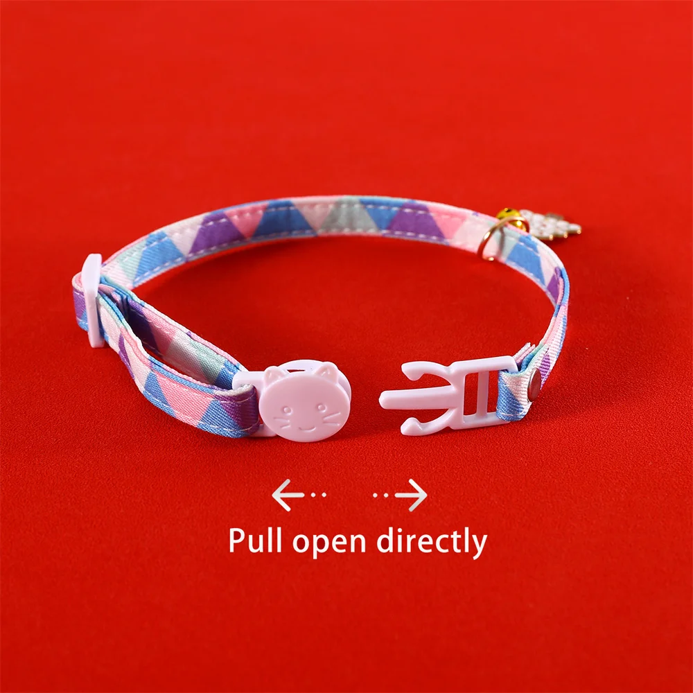 Christmas Cat Collar,adjustable Pet Collars with Christmas Pendant Collar,anti-suffocation Buckle & Bell,cat & Puppy Accessories