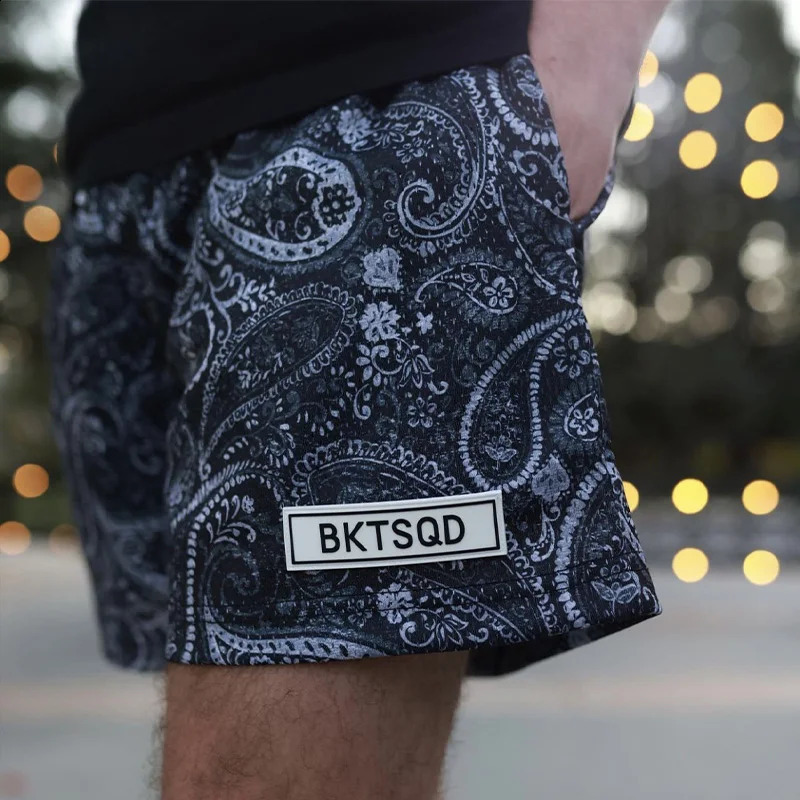 BUCKETSQUAD All over Print Collection Summer Sports Leisure Fashion Shorts Mens and Womens Trendy Beach Fitness Running 240830