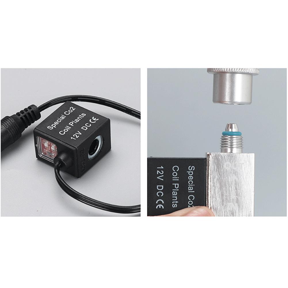 Aquarium Co2 Solenoid Valve Regulator Waterproof Low Temperature Fish Tank Electric Magnetic Valve