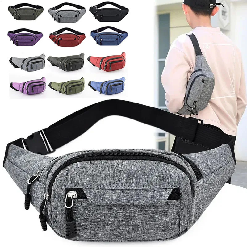 Hip Belly Banana Bum Chest Belt For Men Women Waist Bag Male Female Fanny Pack Pouch Murse Purse Kidney Row Bumbag y240830Z