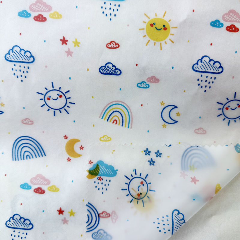 Clothing fabrics factory direct supply PU leather film printing printing fabrics