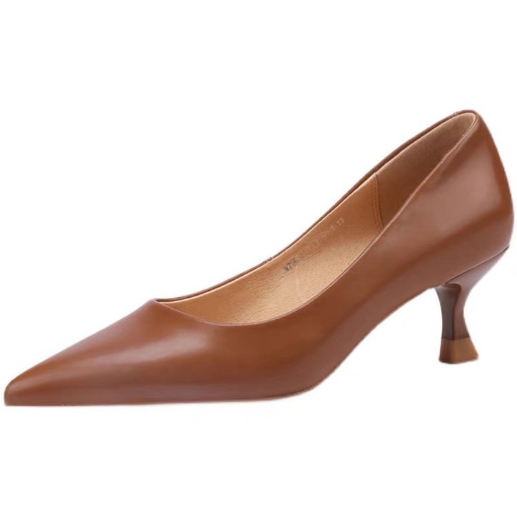 High Heel Shoes for Women - New 2024 Korean Style Simple Pointed Toe Stiletto Pumps dh910320090