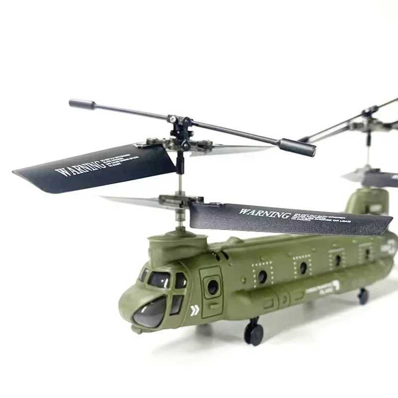 Syma Remote-Controlled Helicopter 2.4G Hz S026h, Chinook Military Transport RC Armed Aircraft, Kids' Birthday Gift, Non-Toxic ABS Material, 360° 