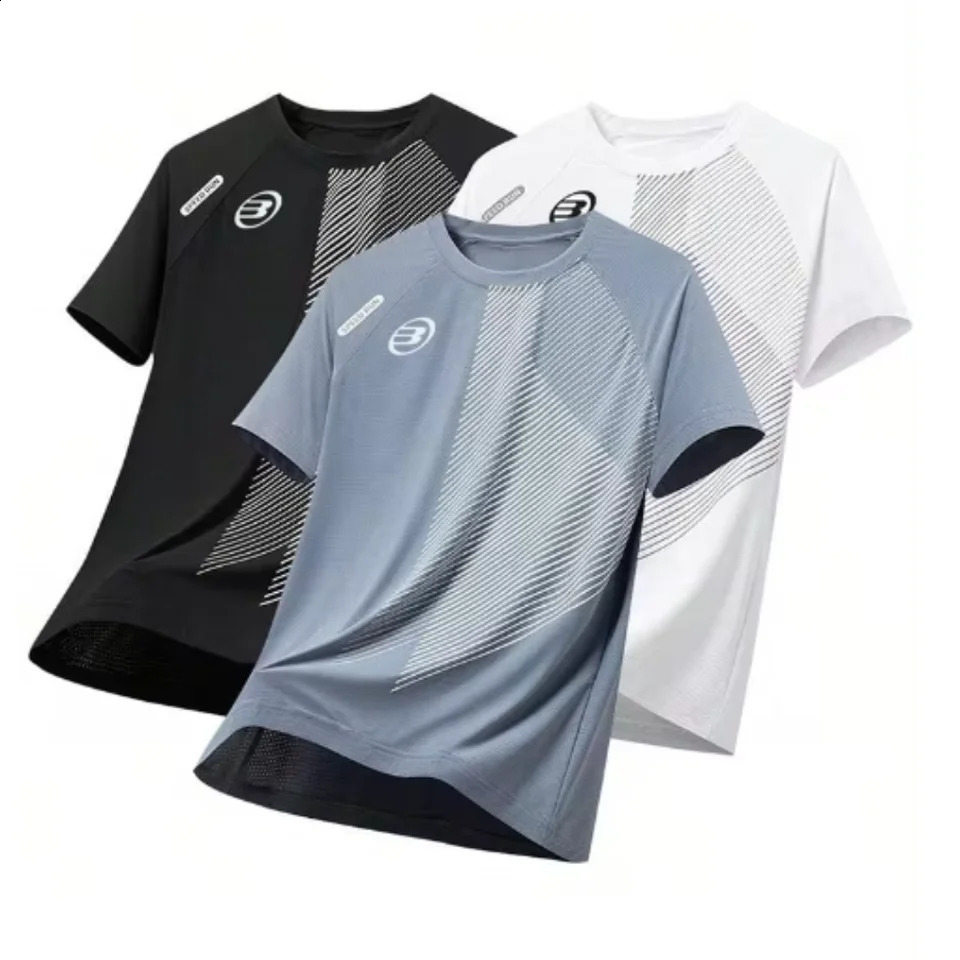 BULLPADEL Mens TShirt Summer Street Everyday Casual Fashion Loose Comfortable Short Sleeve Top Outdoor Creative 240830