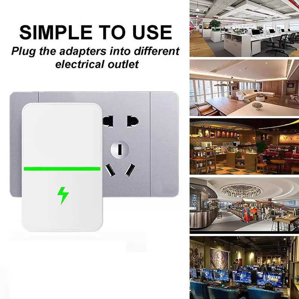 Home Power Energy Power Saving Box Socket Power Stop Adapter UK Energy Equipment EU White Energy Saving Plug US Factor Colo E4R5 M240831
