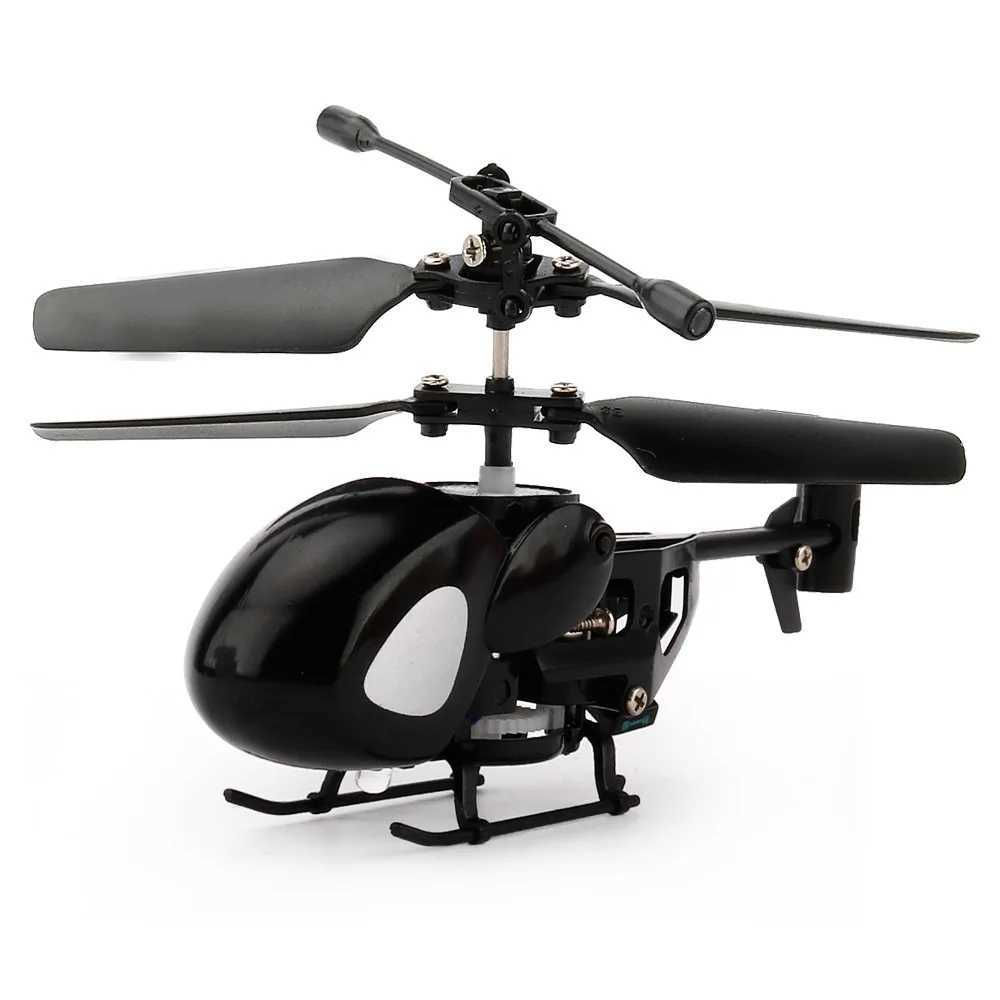 2.4G Mini RC Helicopter Black Mini Drone Pocket RC Four Helicopter Infrared Professional Small Drone Childrens Gift Toy W240830