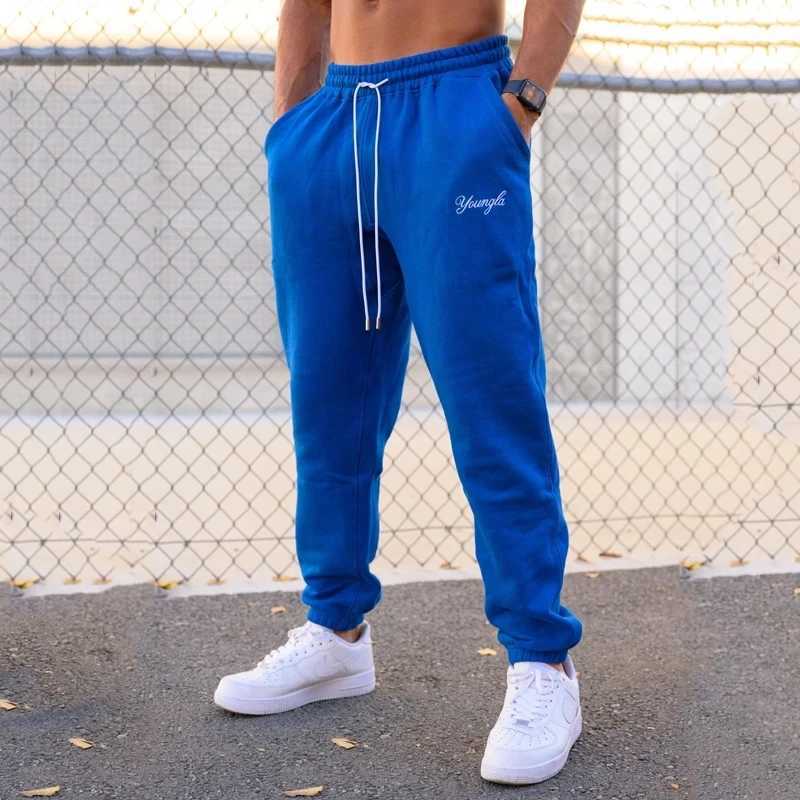 Men's Pants Joggers Gym Sports Fitness Mens Sweatpants Fashion Mens Clothing American Style Casual Pants Mid Waist Drawstring Trousers Y240830C53