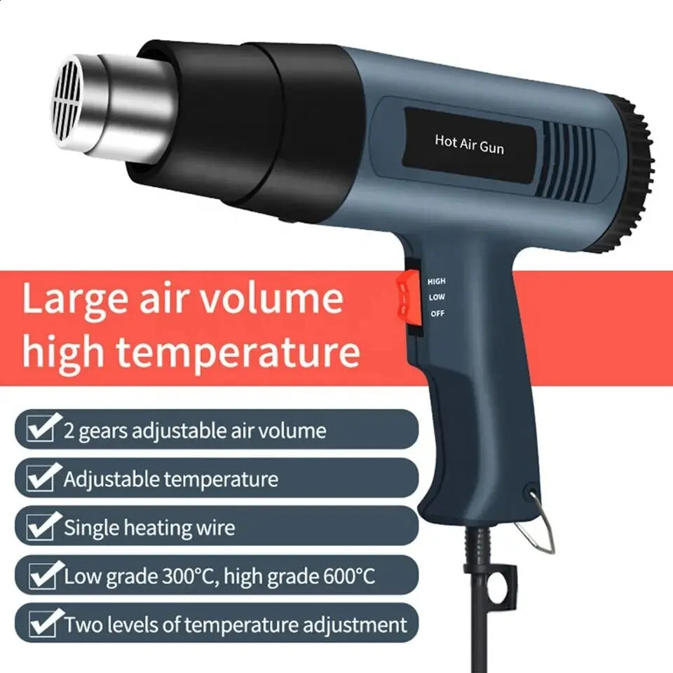 Industrial Hair dryer Heat Gun 2500W Air for soldering Thermal blower Soldering station Shrink wrapping Tools 240830