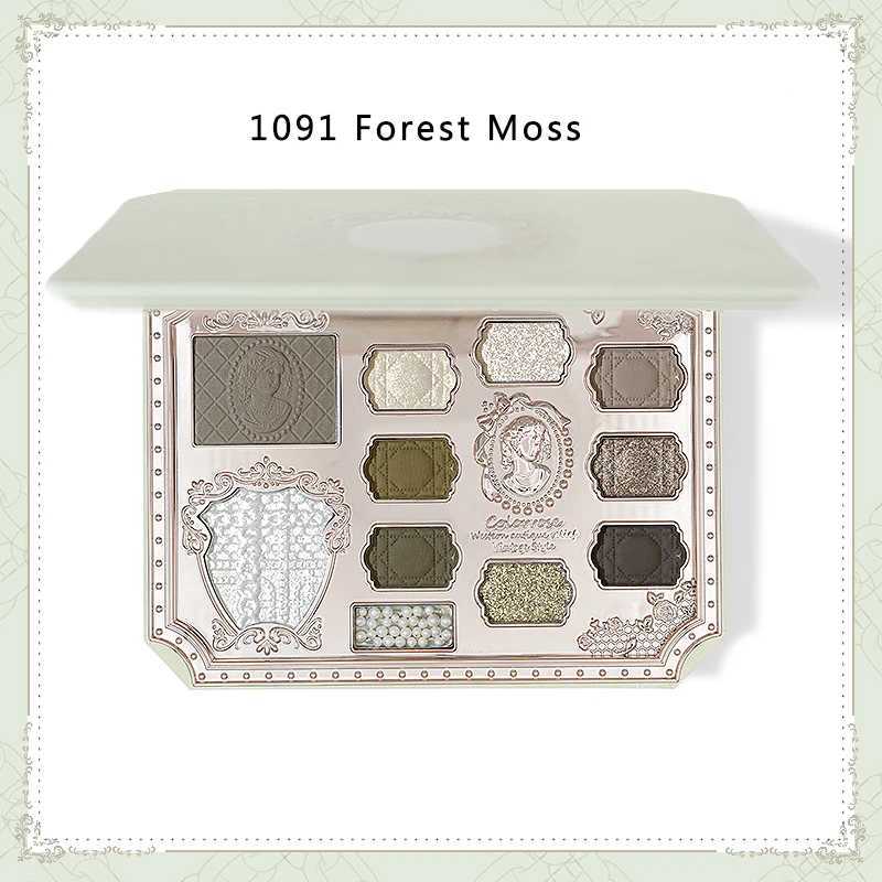 Ballet inspired eye shadow palette with highlighter and Blush all-in-one makeup set use mirror to shape eyes for a long time W240830