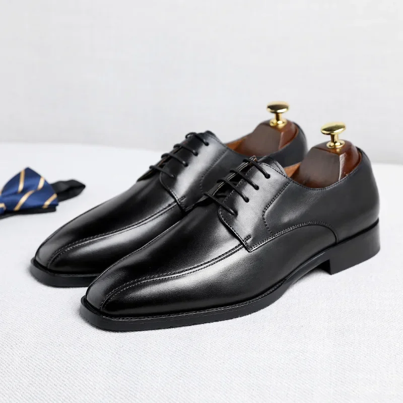 Autumn Polishing Elegant Social Shoes Business Dress Shoe Casual Flat Men Party Wedding atos2024 334a