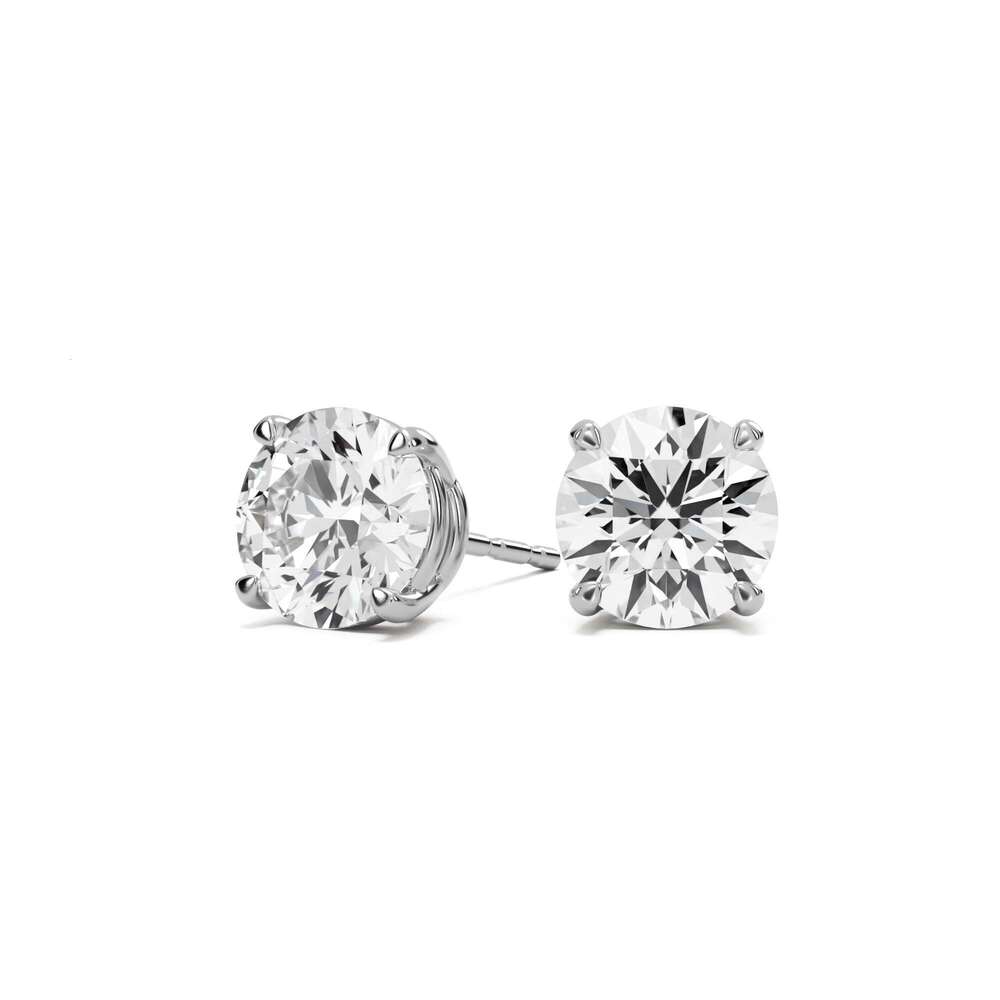 gold plated sterg sier women moissanite dia earrings