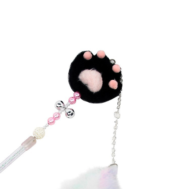 Pet Cat Teasing Stick Pompom Feather Accessories Funny Kitten Interactive Toys For Household Animals Cats Entertainment