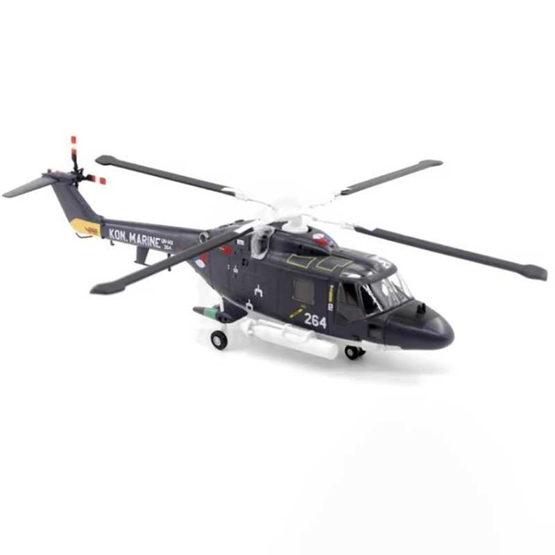 Dutch Navy UH-14A Military Operation Lynx Helicopter 1 72 Scale Toy Collection Silation Display Decoration Free shipping
